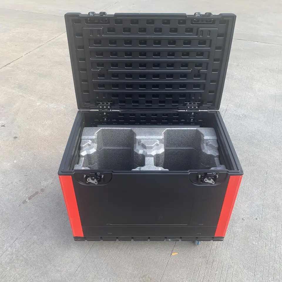 Factory Custom Large Hard Plastic Waterproof Flight Case Box Foam Case PE 4u Rack Road Case