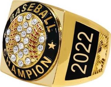 CUSTOM BASEBALL/SOFTBALL BLACK CHAMPIONSHIP RINGS FOR MEN