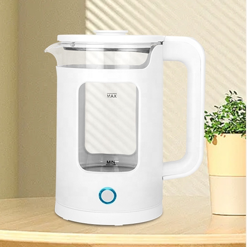 Electric Tea Kettle Glass 1.8L Smart Kitchen Appliances High Borosilicate Glass Kettle