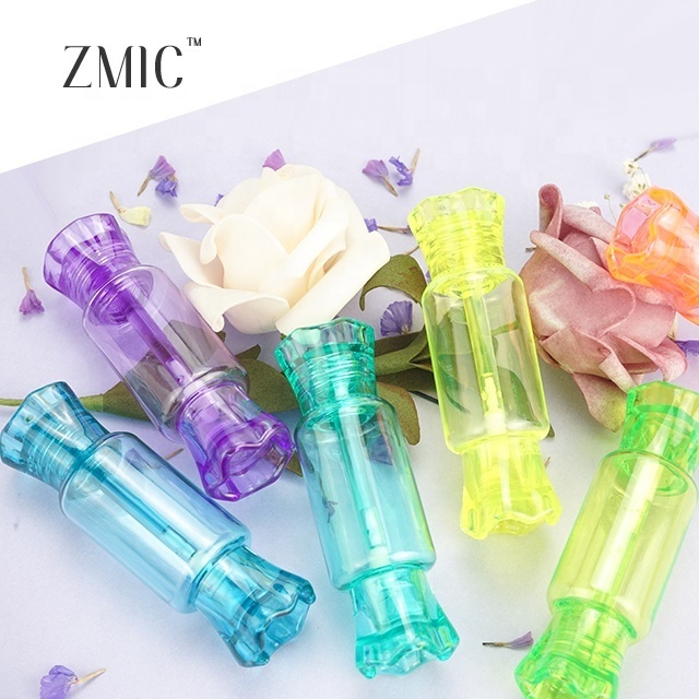 Christmas lip gloss tubes clear blue pink purple yellow empty candy lipgloss tubes containers 13ml