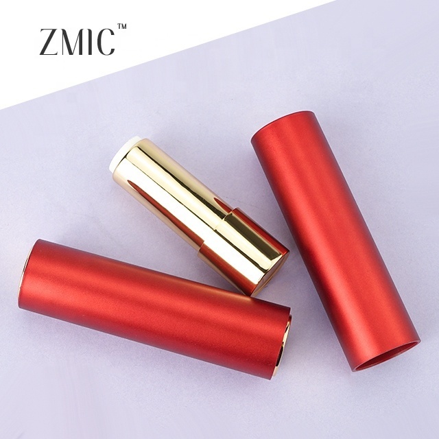 OEM Customized New Push Up Plastic Lipstick Tubes 5g Luxury Lipstick Case Round Chapstick Container 12.1mm