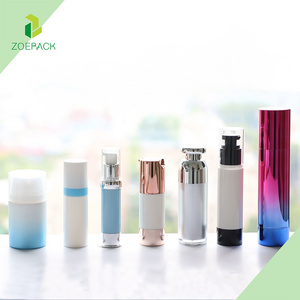 15ml 30ml 50 ml 100ml 150ml 200ml PP AS Matt Frosted Foundation white airless pump bottles for Cosmetic Packaging