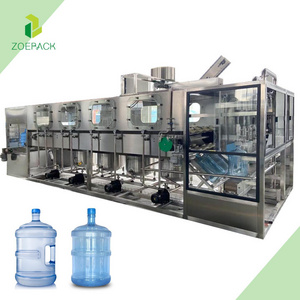 19 Litre 20 Liter Plastic 5 Gallon Bottle Water Making Machine / 5Gallon Water Bottling Plant