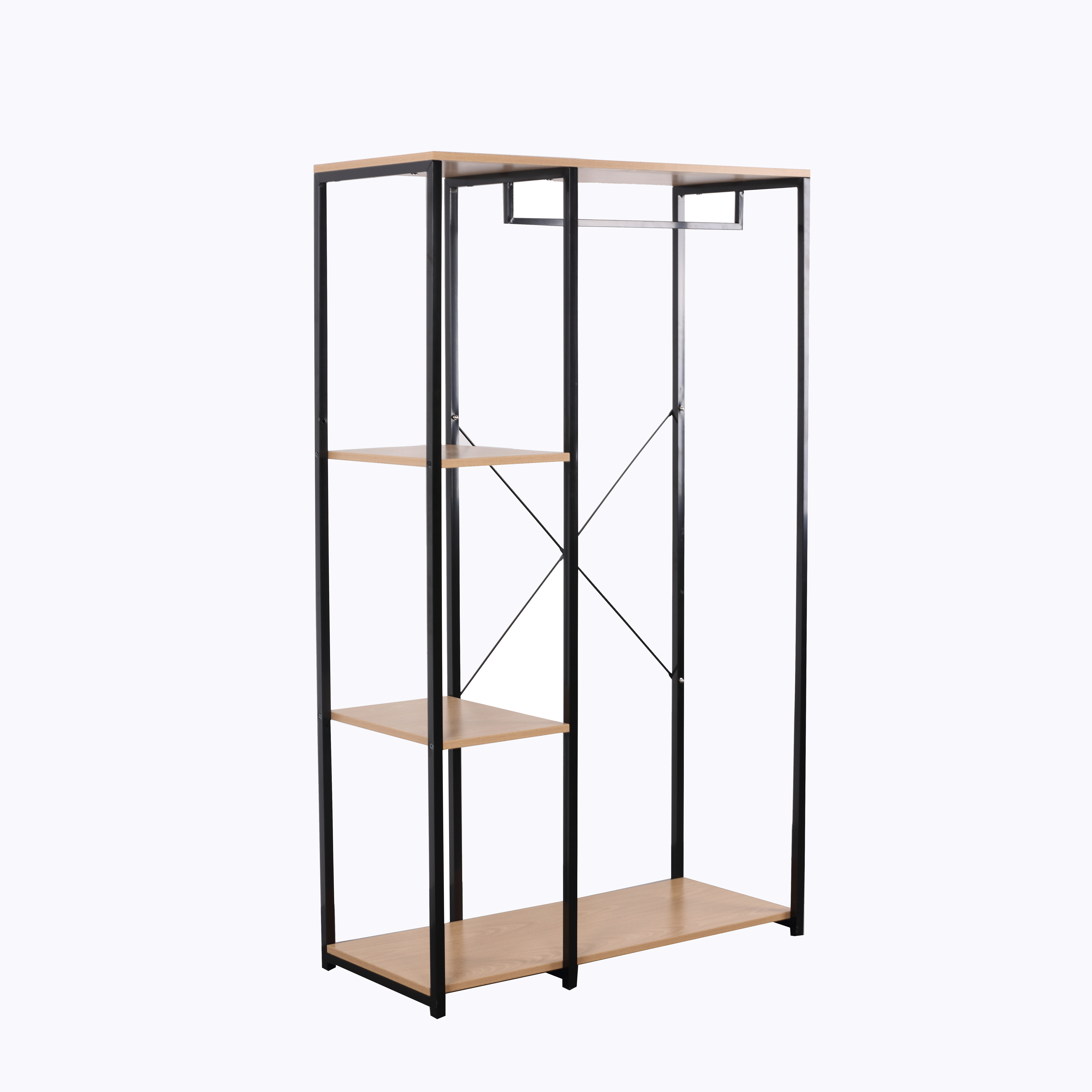 Metal Living Room Furniture Coat Rack Closet Clothes Organizer Wardrobe Clothes Storage Rack