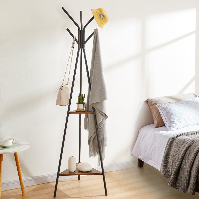 New Design Creative Minimalist Hall Tree Clothes Hanger Metal Freestanding Coat Rack Stand