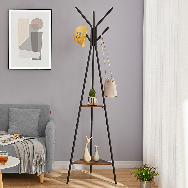 New Design Creative Minimalist Hall Tree Clothes Hanger Metal Freestanding Coat Rack Stand