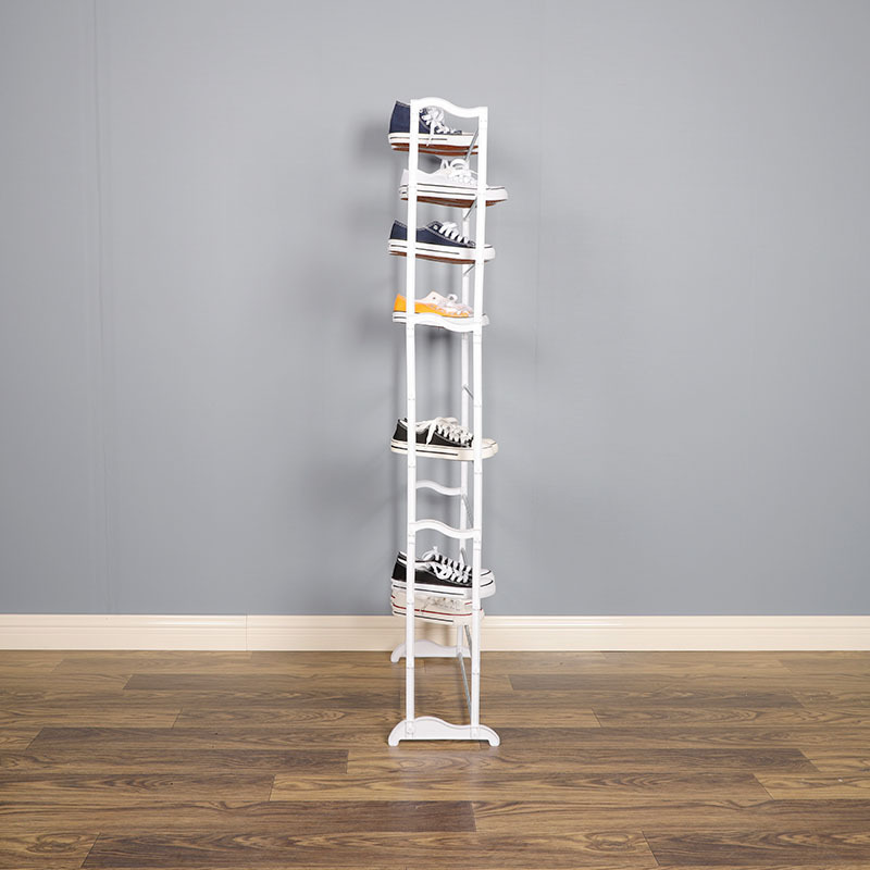 New design Tall Plastic Storage Organizer 50 Pairs Plastic Shoe Rack Shelf