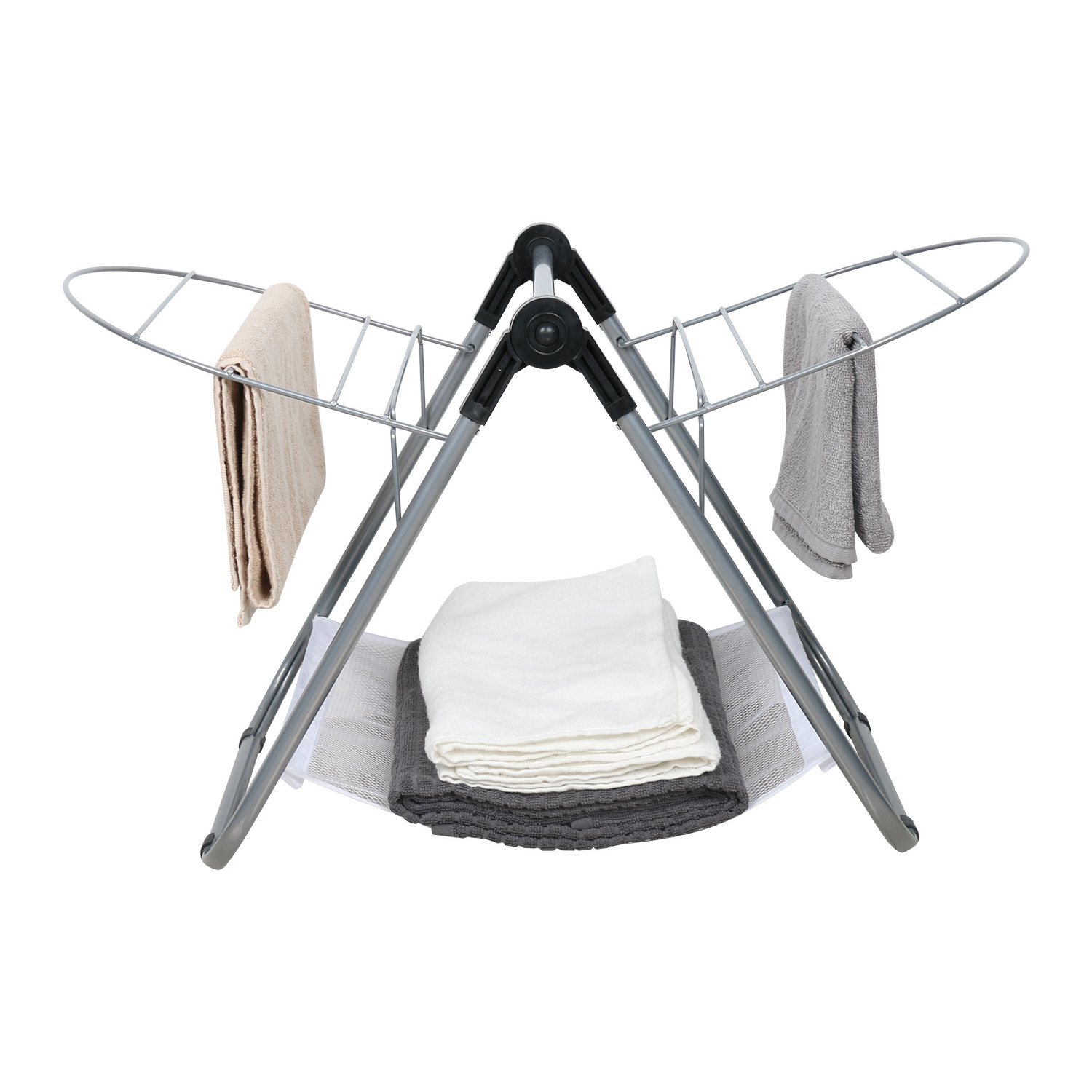 Folding High Quality 2-tiers Laundry Towel Drying Rack