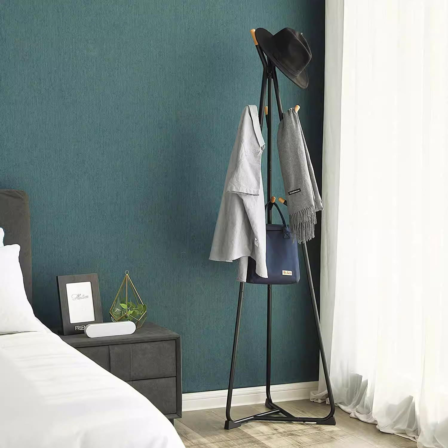 Wholesale Luxury Clothes Coat Rack Standing Space Saving Multifunction Floor Coat hanger