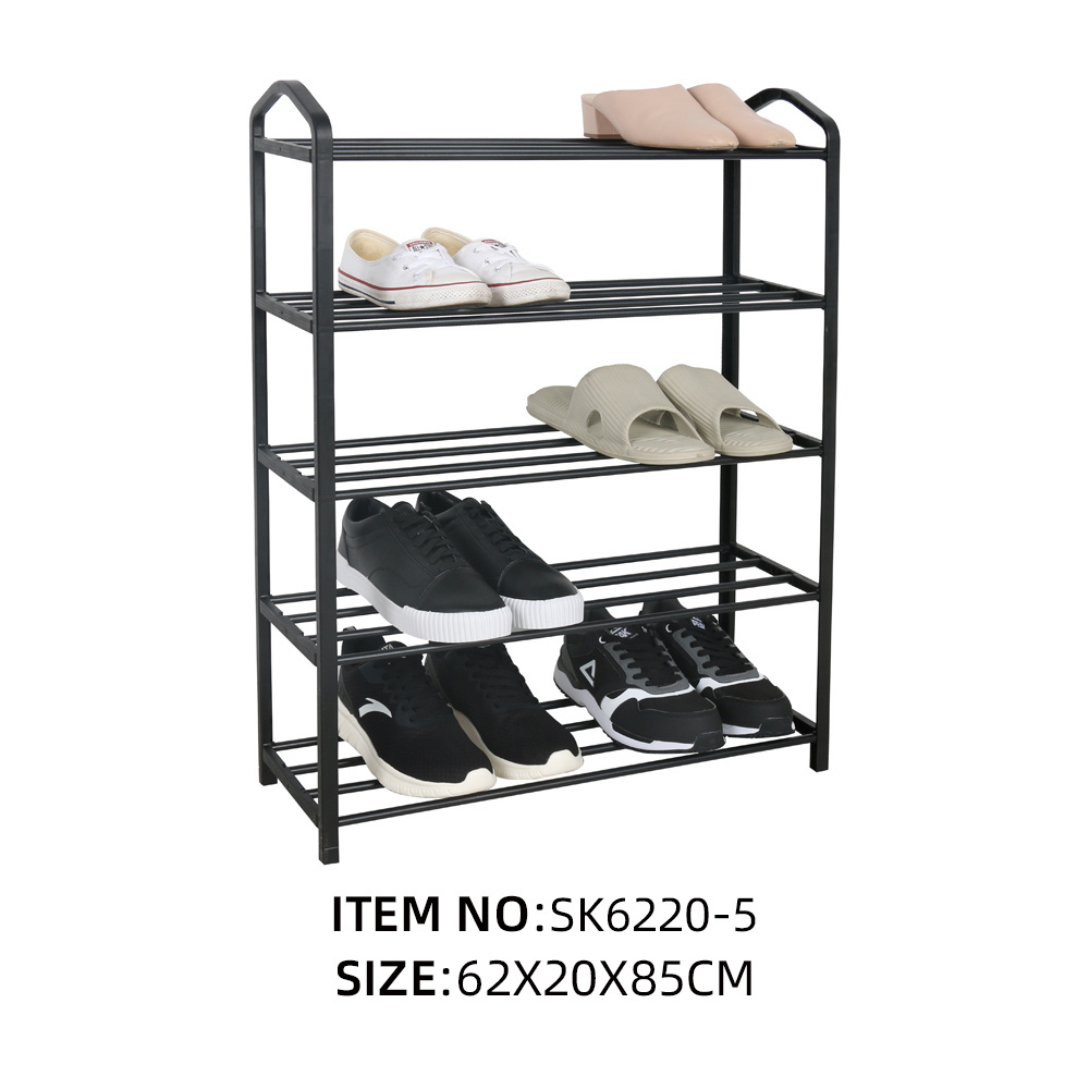 Hot-selling 4 Tier Iron Shoe Shelves Easy To Assemble Shoe Rack Organizer minimalist shoe rack