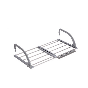 2022 Balcony Shoe Rack Stainless Steel Socks Clip Hanger Windowsill Extendable Laundry Drying Hanger