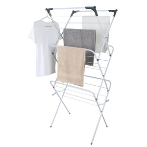 Foldable Portable Collapsible Hanging For Cloths Rack 3  Layers Laundry Clothes Drying Rack laundry drying rack expandable