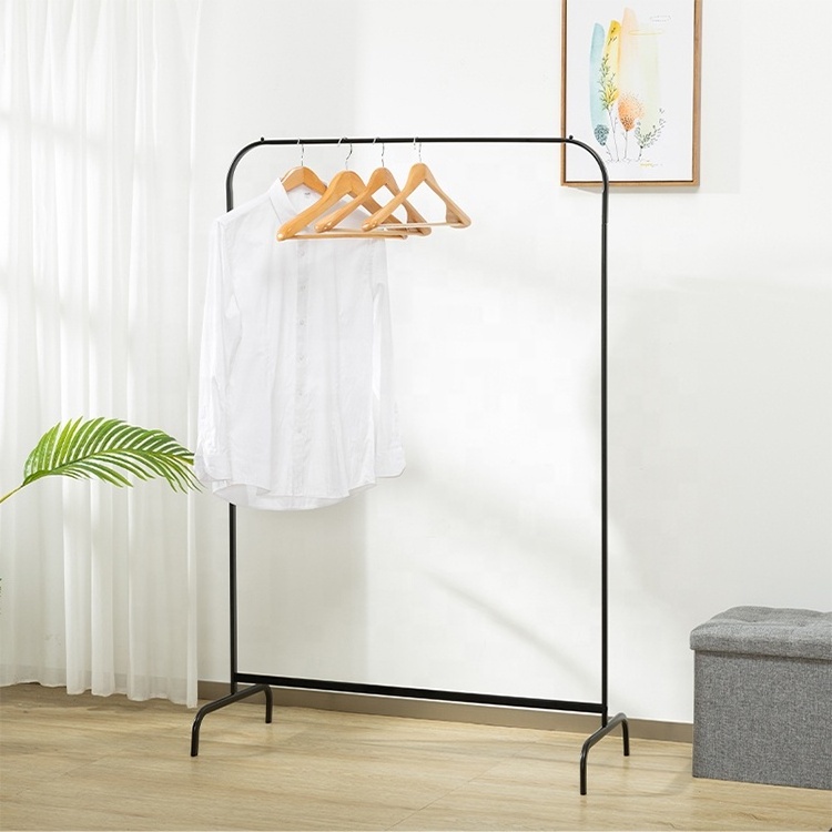 Simple Furniture Metal Clothes Organizer Bedroom Standing Garment Rack For Hanging Clothes