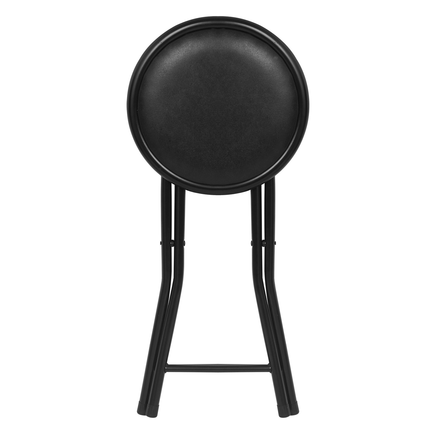 Modern Foldable metal garden stool Round Soft padded Seat chair folding bar stools for kitchen