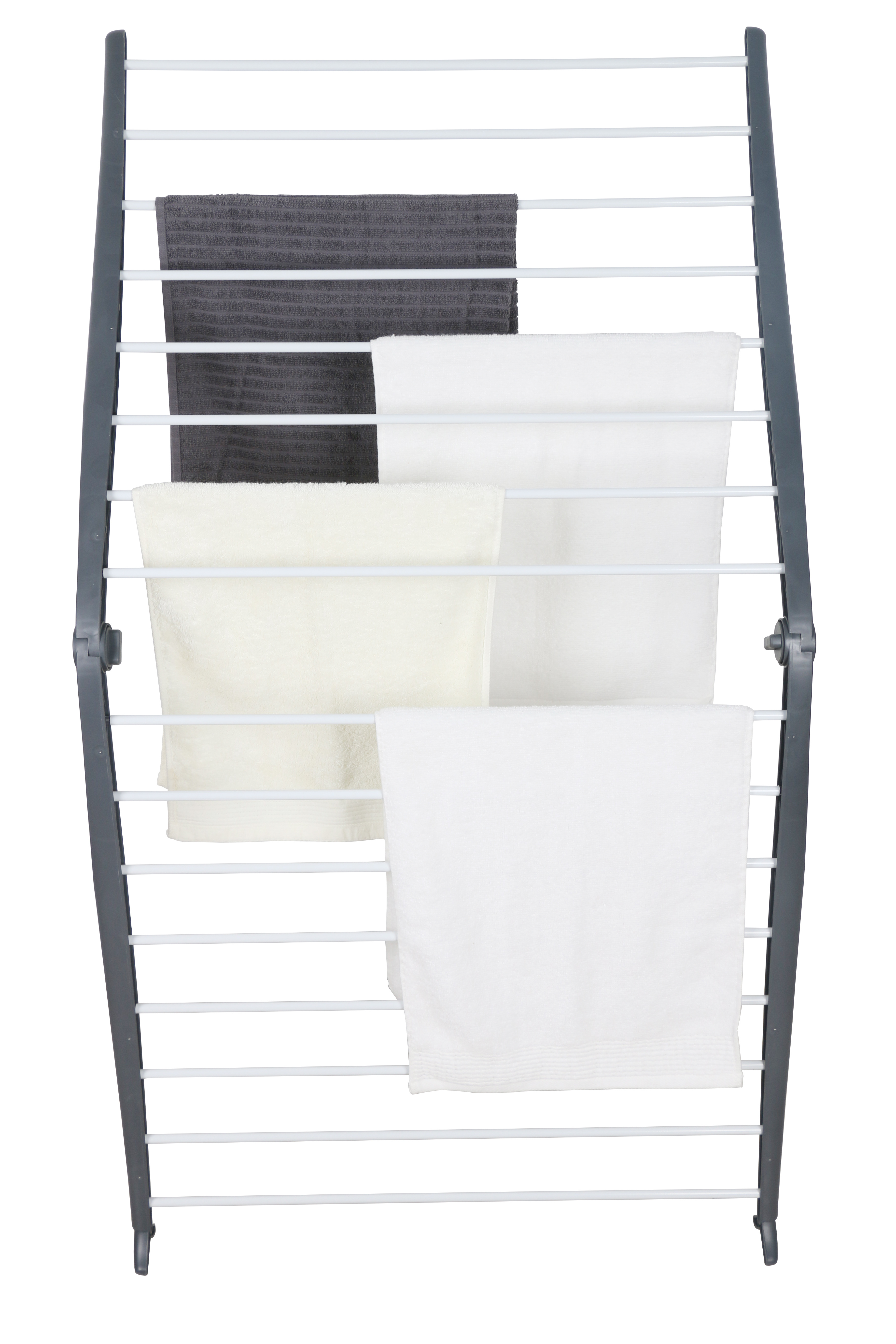 Foldable Towel Rack Metal Storage Shelf Blanket Rack  Freestanding Towel Drying Rack For Bathroom