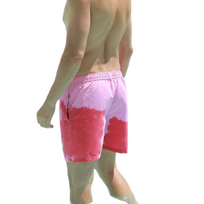 Color Changing Men' Shorts Quick Dry Running Gym Sport Beach Pants Board Summer Panties Swimming Trunks Swimwear shorts