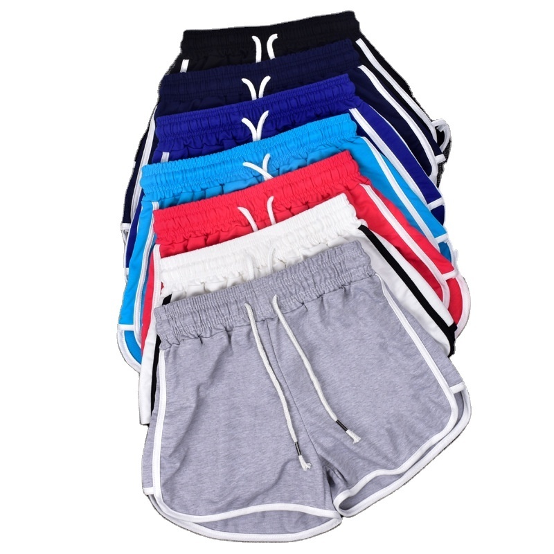 wholesale women's summer casual solid blank beach hot shorts sport gym wear yoga shorts