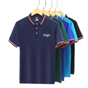 Wholesale Formal style printed logo dry fit men polo shirt embroidery logo plain blank 100% polyester quick dry men polo shirt