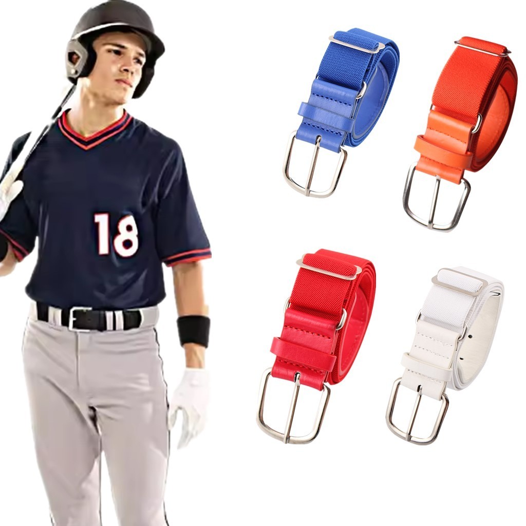 Outdoor wholesale oem logo custom  elastic stretchy training sports baseball belt adjustable waistband softball belt