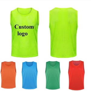 Wholesale Custom Logo children Soccer Jerseys Tops Unisex Quick Dry kids football bibs sport mesh vests