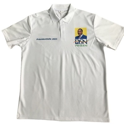 Cheap 3xl 4xl 5xl plus size oem logo printing plain blank election campaign polyester yellow white polo shirt