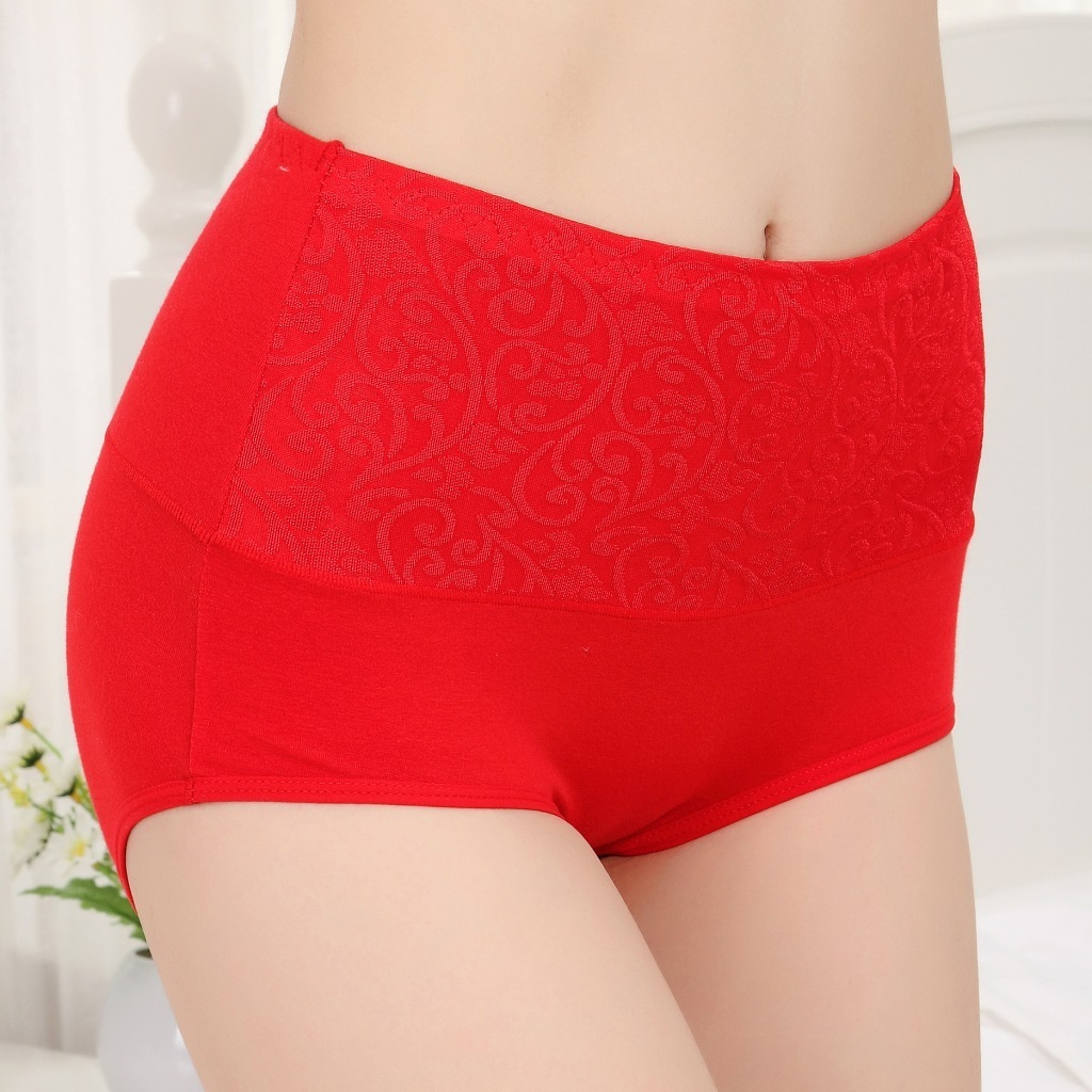 Wholesale high waist cheap sexy blank women panty cotton plus size lady panty custom logo women's panties