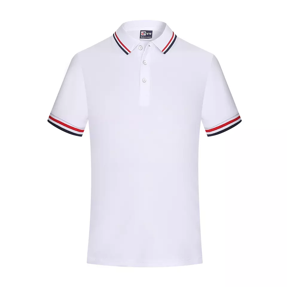 Wholesale Formal style printed logo dry fit men polo shirt embroidery logo plain blank 100% polyester quick dry men polo shirt