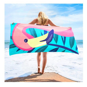 custom logo printing factory quick dry soft summer pool swimming travel blanket light weight microfiber beach towel beach towels