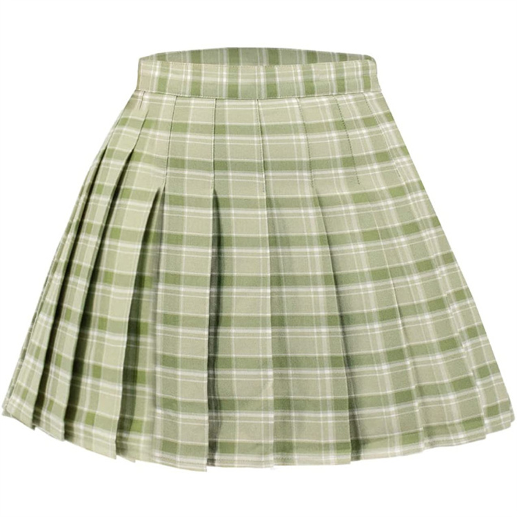 2024 New Pleated Skirt Sexy Short Skirt Women Casual A-line Plaid Mini Skirt Uniform