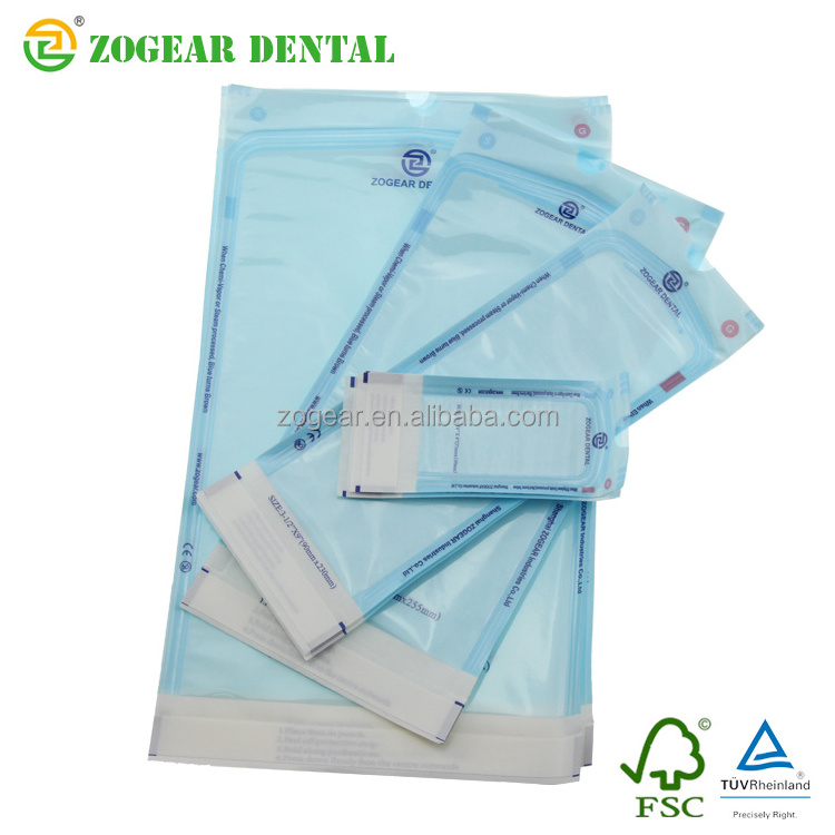 SP001ZOGEAR autoclave dental dry heat selfsealing sterilization pouches envelope pouch