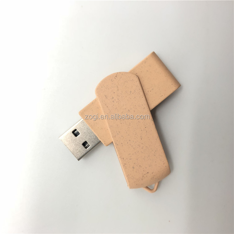 Trendy Environmental USB Stick Eco-friendly USB Gadgets Biodegradable Swivel USB Memory Flash Drive