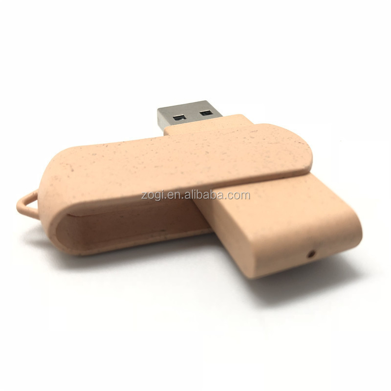 Trendy Environmental USB Stick Eco-friendly USB Gadgets Biodegradable Swivel USB Memory Flash Drive