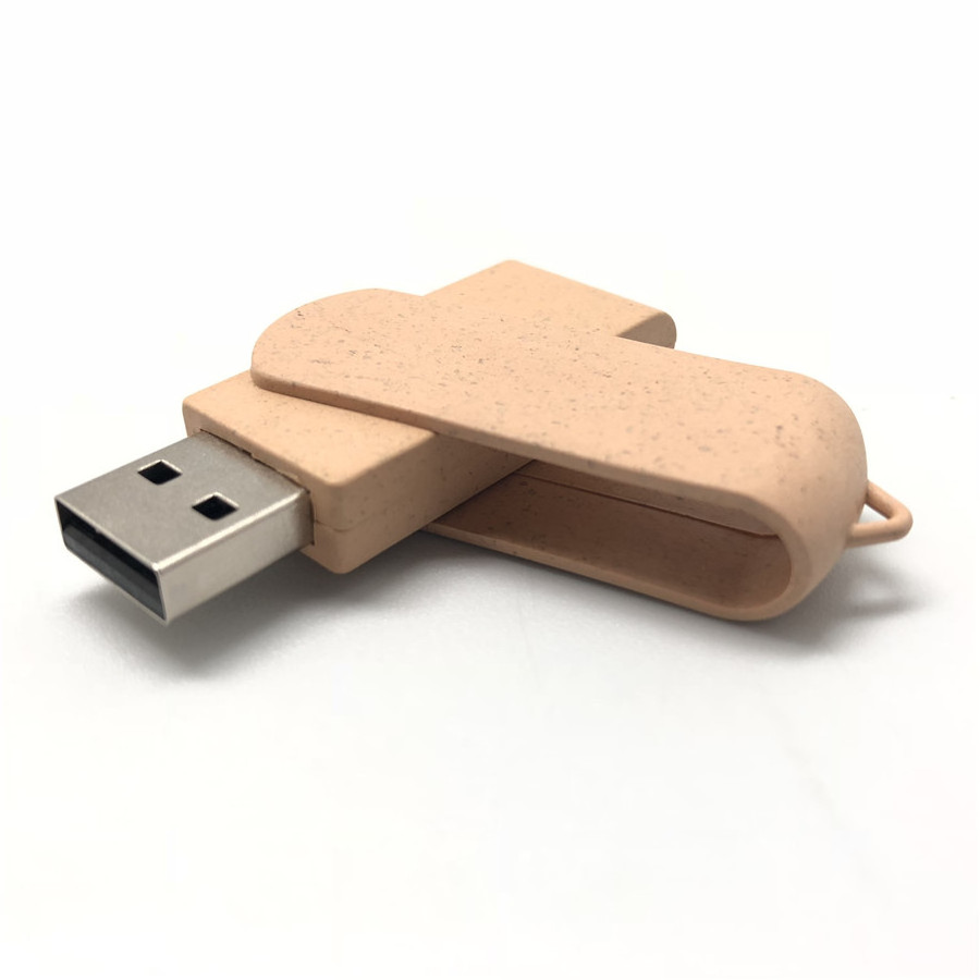 Trendy Environmental USB Stick Eco-friendly USB Gadgets Biodegradable Swivel USB Memory Flash Drive