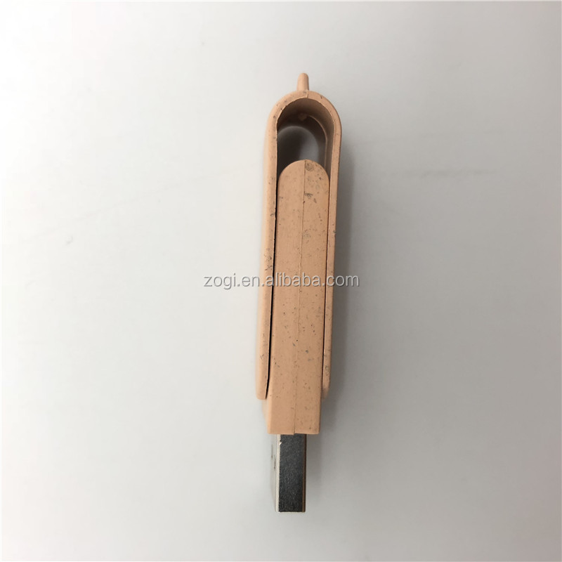 Trendy Environmental USB Stick Eco-friendly USB Gadgets Biodegradable Swivel USB Memory Flash Drive