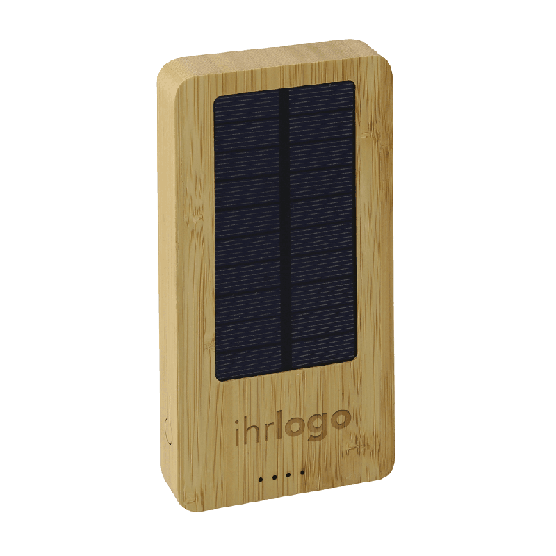 Bamboo Portable Charger Mini Wireless Charging Power bank 10000mah Solar Powerbank Wireless Power Banks