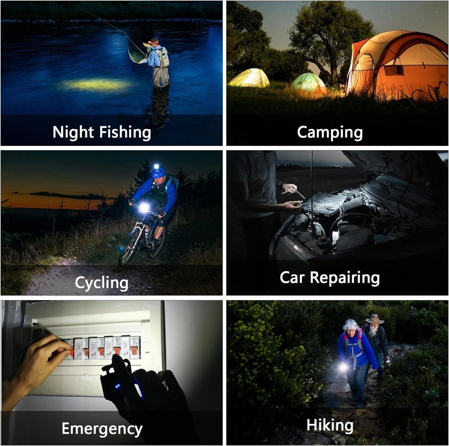 Waterproof Portable Mini COB Magnetic Flash Rechargeable Camping flashlights Outdoor Working Led night lights