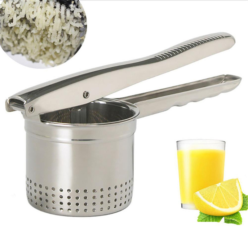 Custom Portable Stainless Steel Manual Hand Squeezers Juicer Fruit Grape Mashed Potato Juicers