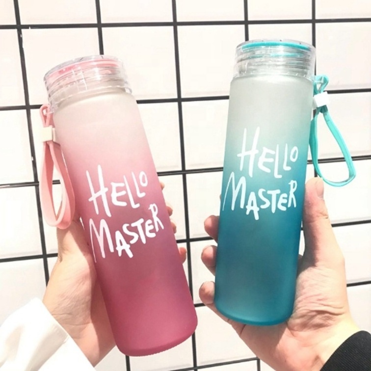 Hot Sell Travel Wholesale Single Layer Tea Cups Frosted Glass Water Bottle Sublimation