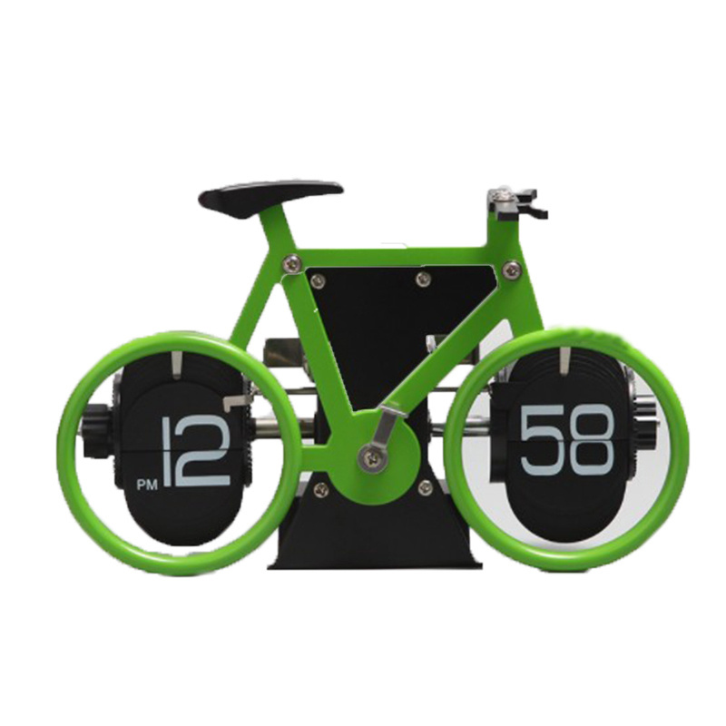 Zogift High-End Quality Creative Bicycle Flip Home Art Boutique Clock