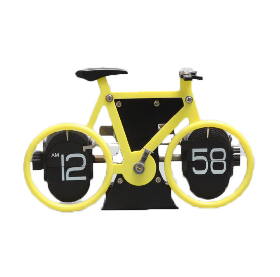 Zogift High-End Quality Creative Bicycle Flip Home Art Boutique Clock