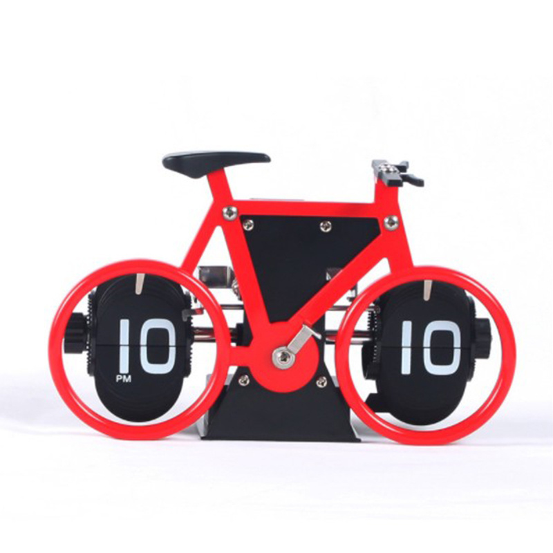 Zogift High-End Quality Creative Bicycle Flip Home Art Boutique Clock