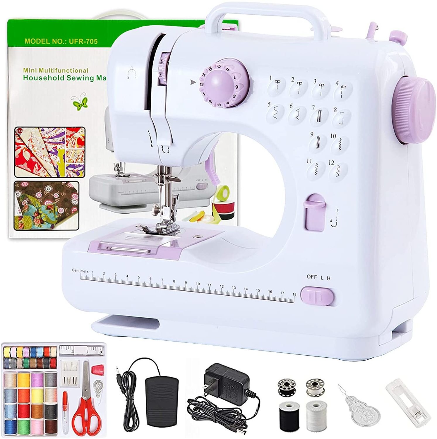 Mini Sewing Machine with Extension Table Manual Portable 202a Price Wig Toy Electric Hand Handheld Household Overlock a Home OEM