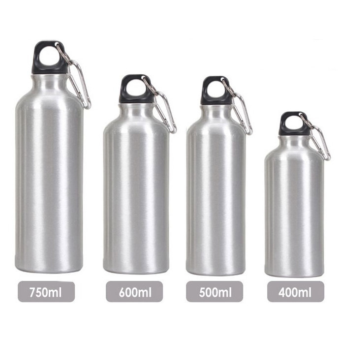 sport water bottle with custom logo stainless steel aluminium iron vacuum flask time marker  insulated cup straw sublimation