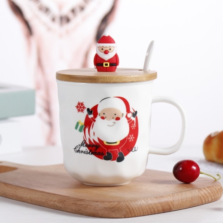 Cute Cartoon Christmas Snowman Penguin Deer Animal Shaped Ceramic Milk Coffee Mug