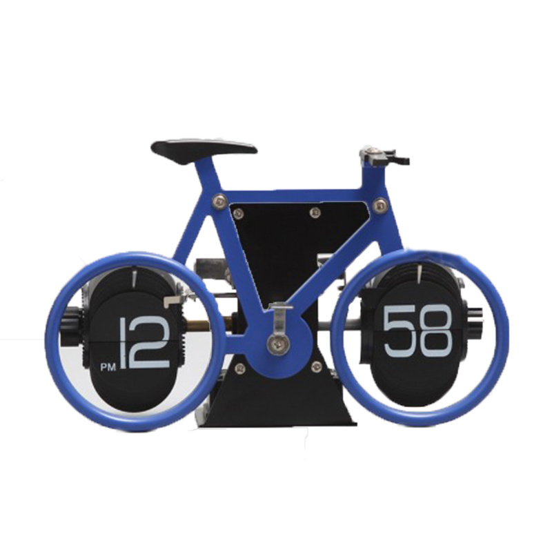 Zogift High-End Quality Creative Bicycle Flip Home Art Boutique Clock