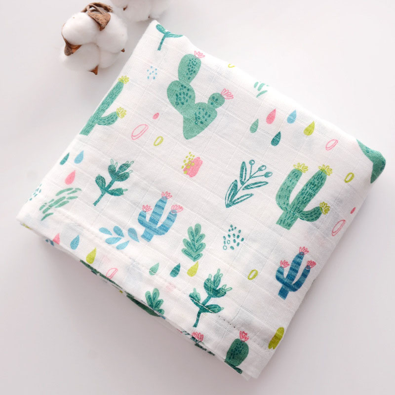 baby muslin swaddle blankets organic 100% cotton newborn bamboo wrap soft reasonable price manufacturer china wholesale 120 cm