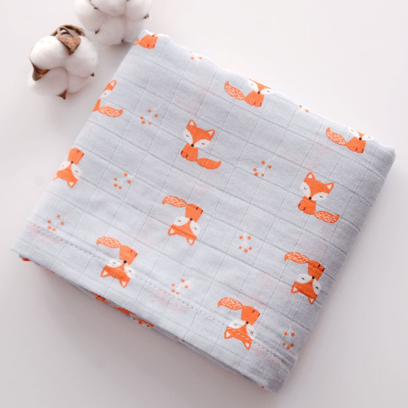 baby muslin swaddle blankets organic 100% cotton newborn bamboo wrap soft reasonable price manufacturer china wholesale 120 cm