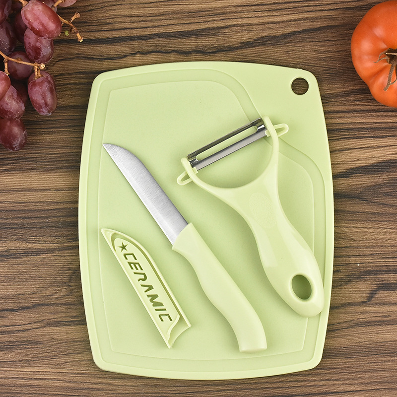 Food Eco Friendly Fruit Vegetable Chopping Cheese Cutting Board Set Knife Set Stainless Steel Kitchen Knife Block Set