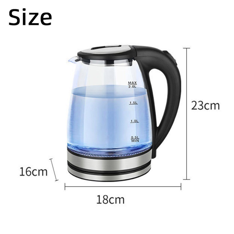 Electric Hot Water Kettle 2L For Home Appliances Of  New Design Boiling Tea Jug Boil 1.5 Liter Stainless Steel Colorful Flowers