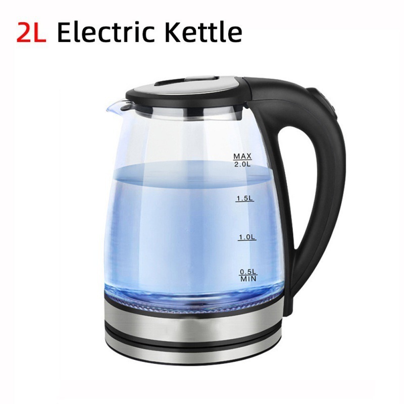 Electric Hot Water Kettle 2L For Home Appliances Of  New Design Boiling Tea Jug Boil 1.5 Liter Stainless Steel Colorful Flowers